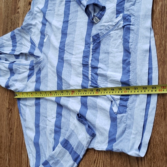 (M) Puma Oversized Lightweight Striped Sweatshirt Athleisure Running Streetwear - Picture 5 of 8